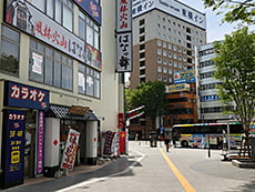 道なり直進